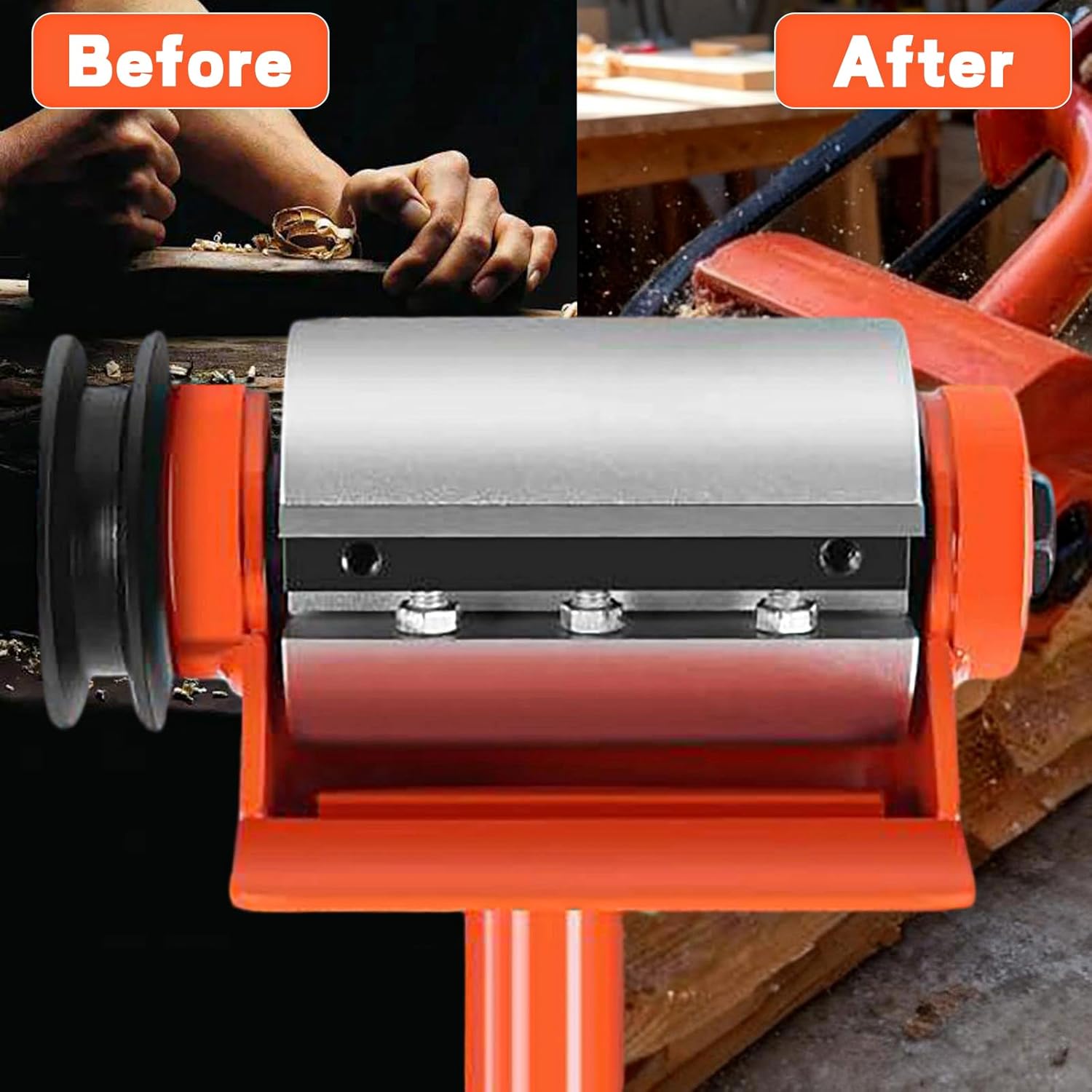 Log Peeler, Log Debarker Designed for Husqvarna and STIHL, Chainsaw Attachment for Wood Debarking,Chainsaw Accessories,Timber Framing Tool