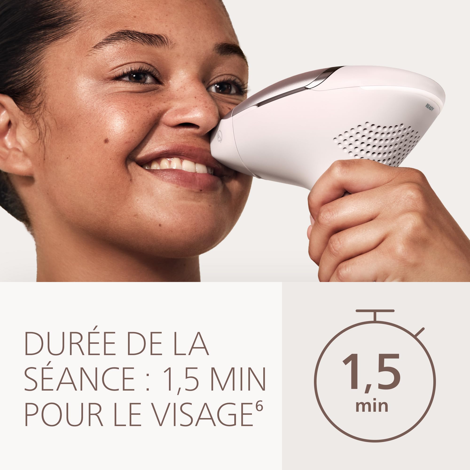 Philips Lumea 9000 Épilateur à lumière pulsée – alternative au laser en institut, utilisation facile, sécurité de qualité médicale, 4 accessoires corps, visage, maillot et aisselles, BRI981/00