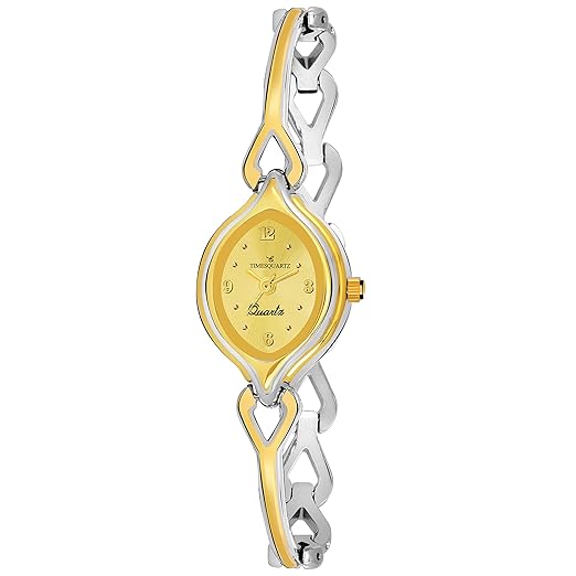 Buy TIMESQUARTZ Quartz Movement Analogue Golden Dial Women's and Girl's