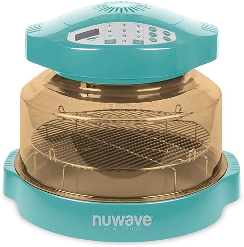 Nuwave Horno de convección de encimera Pro Plus renovado con triple potencia de cocción, control de temperatura de 100 F a 350 F en incrementos de