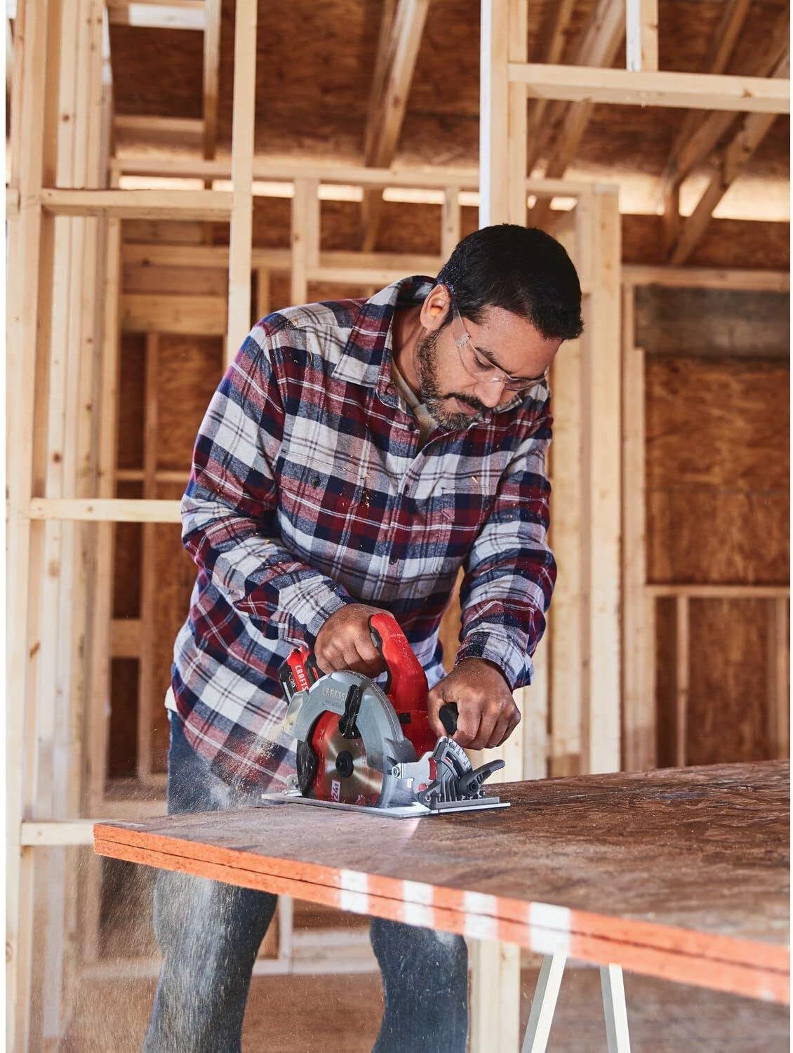 CRAFTSMAN V20 Cordless Circular Saw, 7-1/4 inch, Bare Tool Only (CMCS550B)