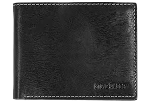 Men's Leather Wallet with Extraordinary Storage and RFID Protection