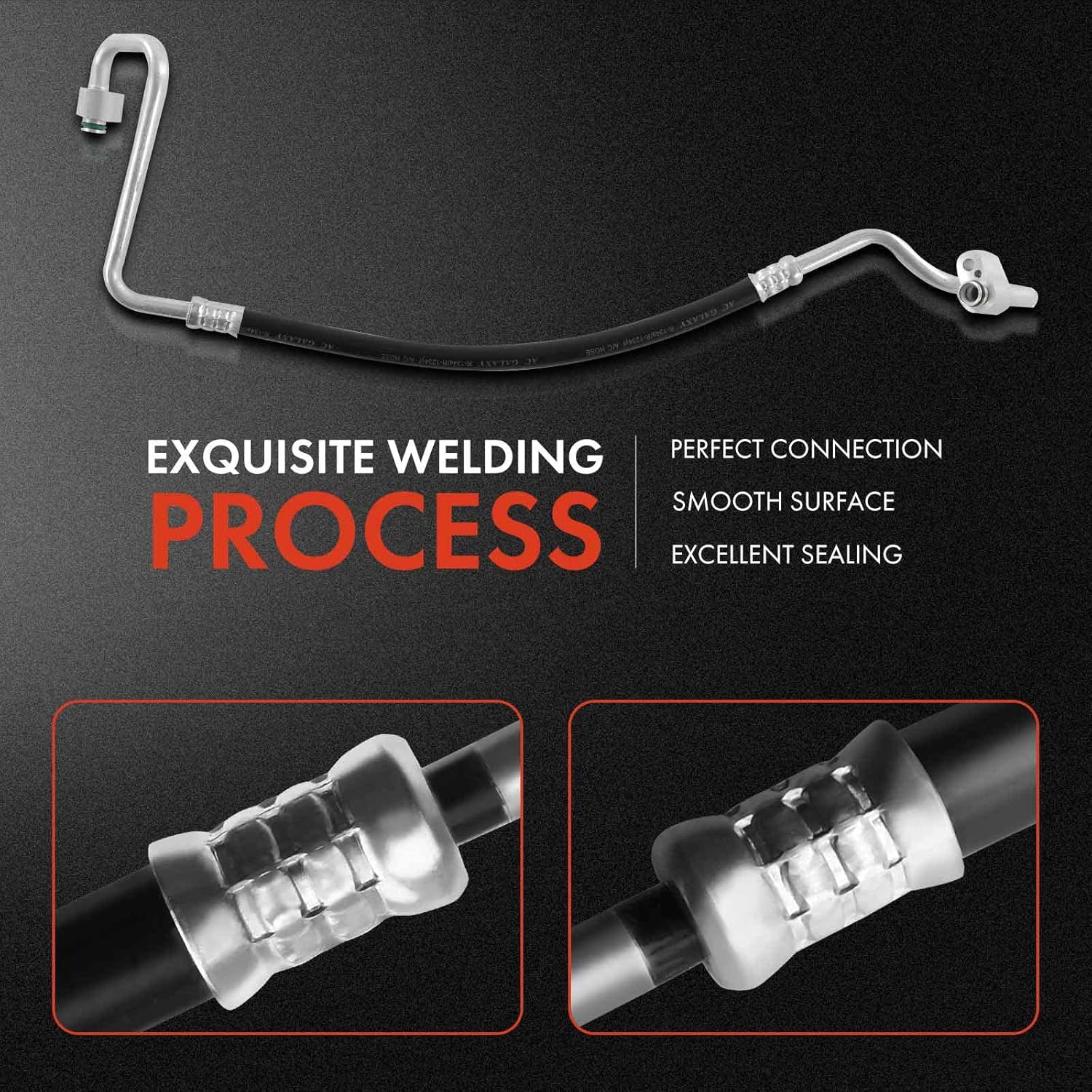 A-Premium A/C Discharge Line Hose Assembly Compatible with Toyota Camry 1997-2001, Solara 1999-2001, 2.2L, Compressor to Condenser