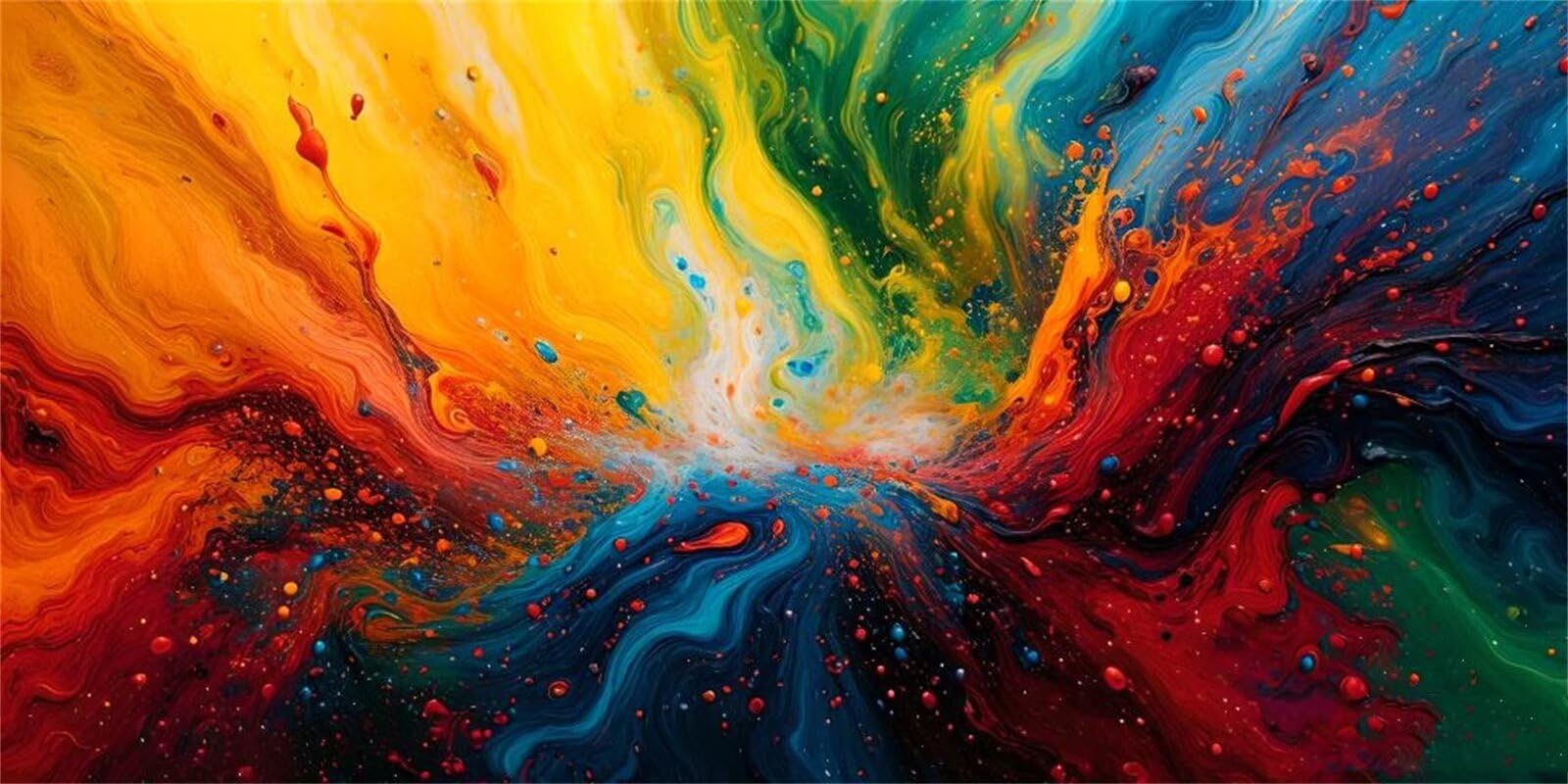 5D Color Diamond Painting Kits, Large Diamond Painting With Accessories, Full Drill Diamond Art Abstract Paint by Numbers for Adults Gem Art Gifts Kits, for Woman Room Decor, (80x160cm/32x64in) ZF-98