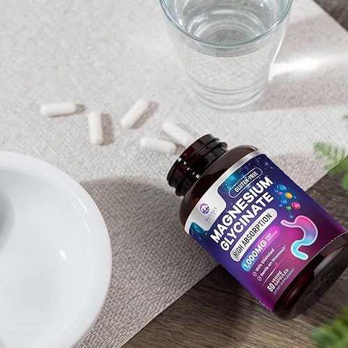 Miniatura 9 de Cápsulas de glicinato de magnesio de 1000 mg - Puro y quelado para una máxima absorción - Apoya la salud muscular, nerviosa y cardíaca, apoyo para