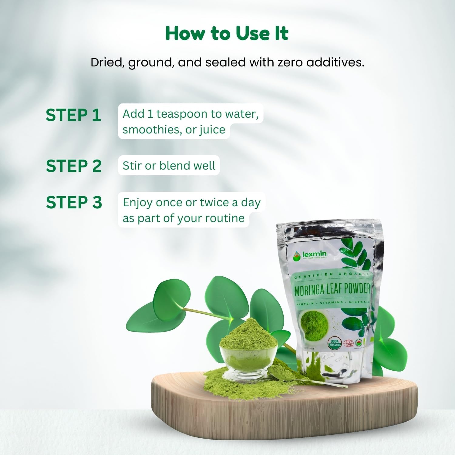 Lexmin® Moringa Leaf Powder (200g)