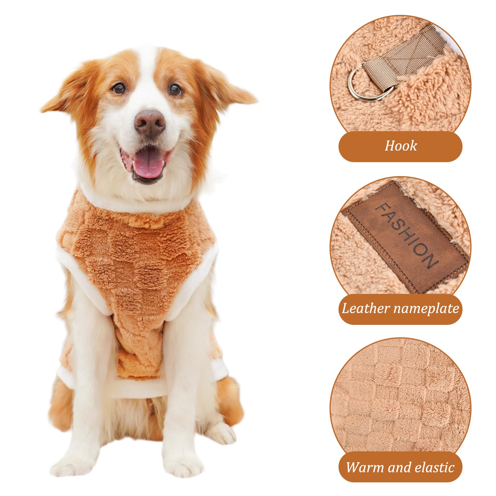 Maglione Per Cane Cappotto Invernali Per Cani Vestiti Per Cani Caldo Sudore Camicia Pigiama Lavorato A Maglia Giacca Gilet Per Cucciolo Animali Domestici Gatto Cani Di Piccola Media Grande Taglia,4XL - 5