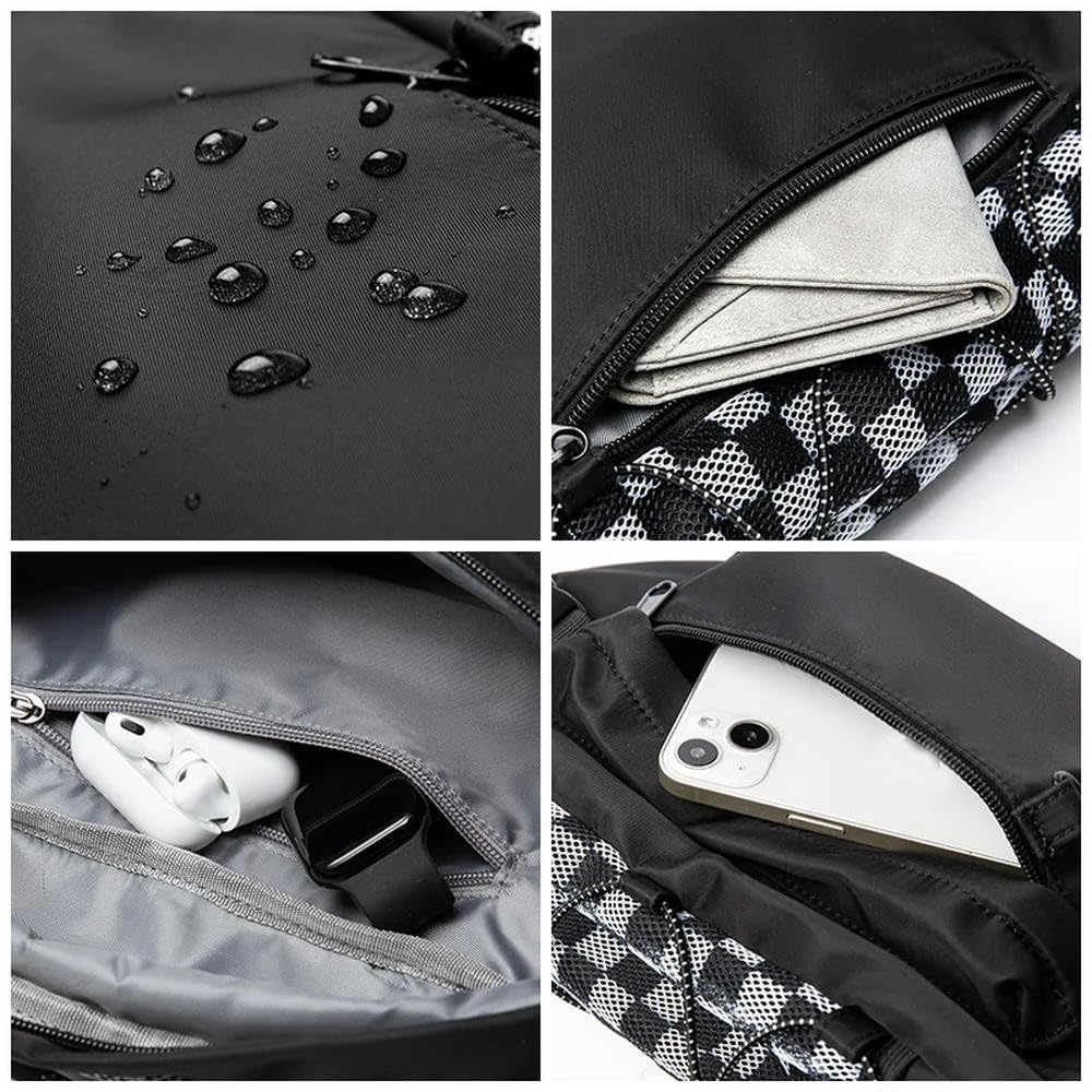 NYSDM siatkowy design moda męska torba na klatkę piersiową 24,6 cm wodoodporna oddychająca wielowarstwowa Oxford sport kolarstwo krótka podróż talia torba, Typ a