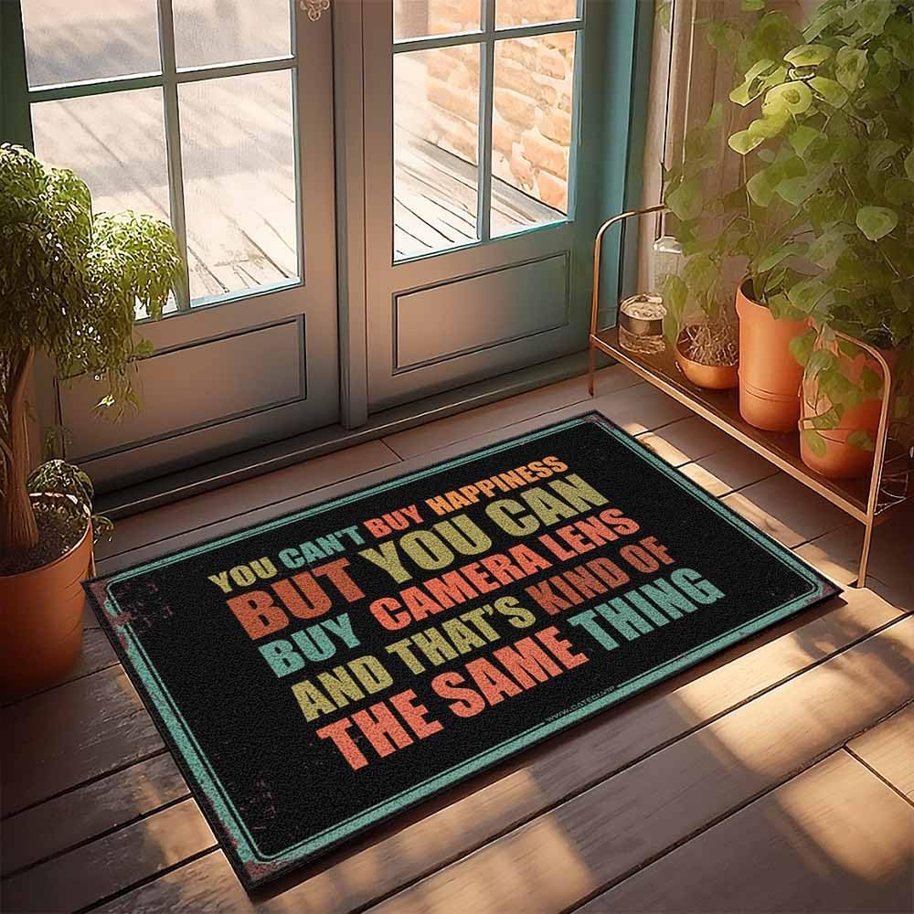 Sports Bar Decor Waterproof for Indoor Bathroom Mat | You Can't Buy Happiness But You Can Buy Camera Lens Protector for Pets for Padded Floor(40X60CM)