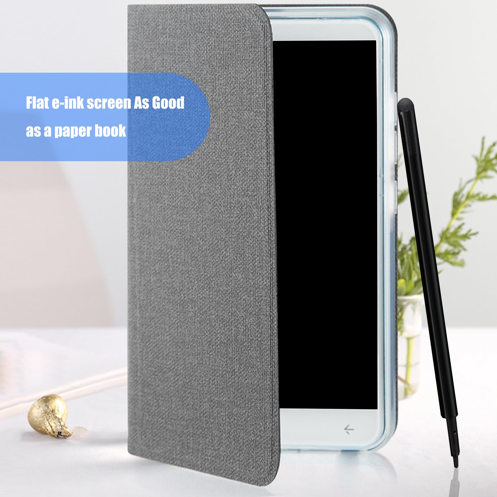 E-Book da 5 pollici con tablet per scrittura a mano con display trasparente per l'apprendimento interattivo PDF EPUB Reader E Reader con custodia protettiva