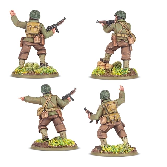 Foto 2 de 2 de US Rangers Platoon Commanders - Miniaturas a escala de 28 mm para Bolt Action Miniaturas altamente detalladas…
