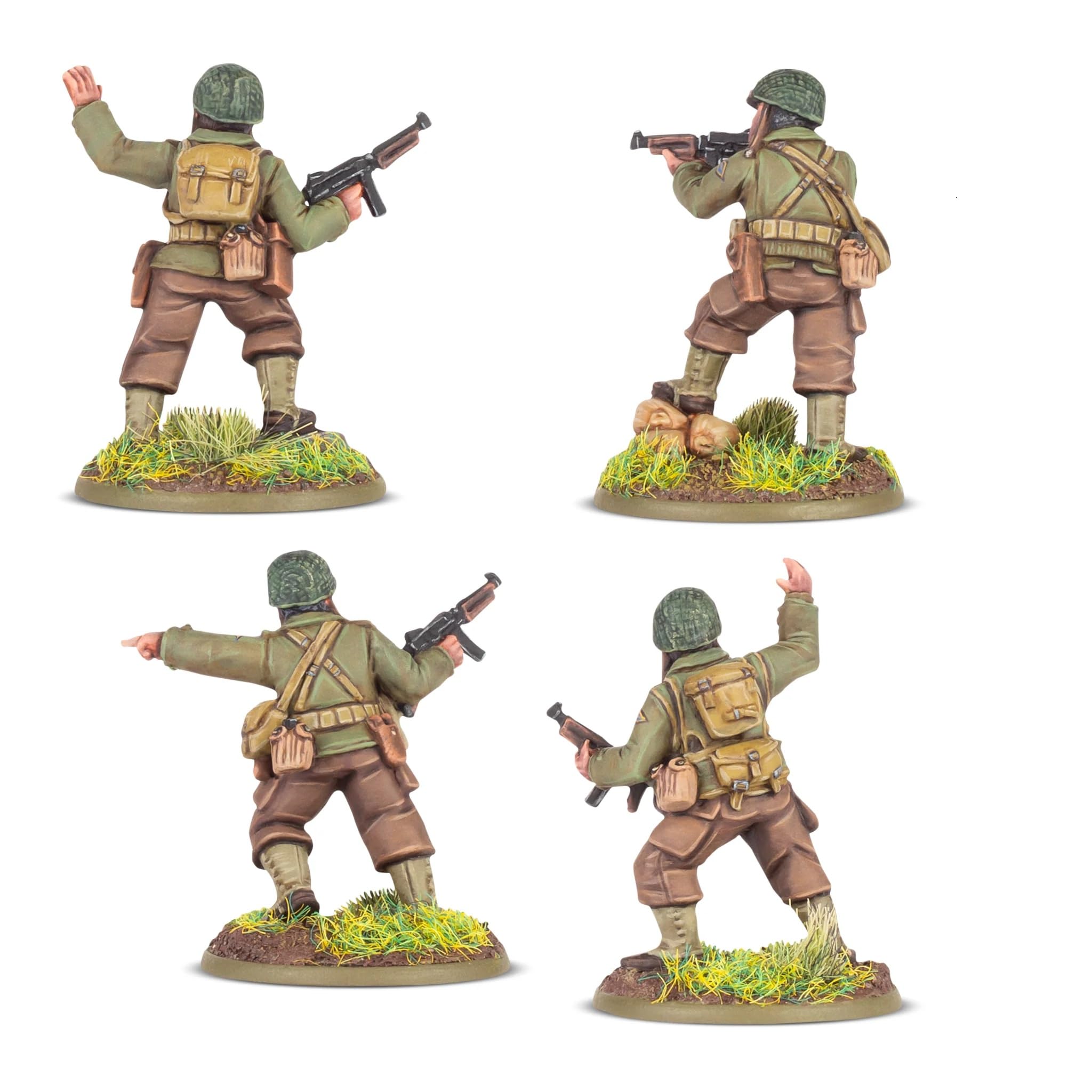 US Rangers Platoon Commanders - 28mm Scale Miniatures for Bolt Action Highly Detailed World War 2 Miniatures for Table-top Wargaming - Image 2