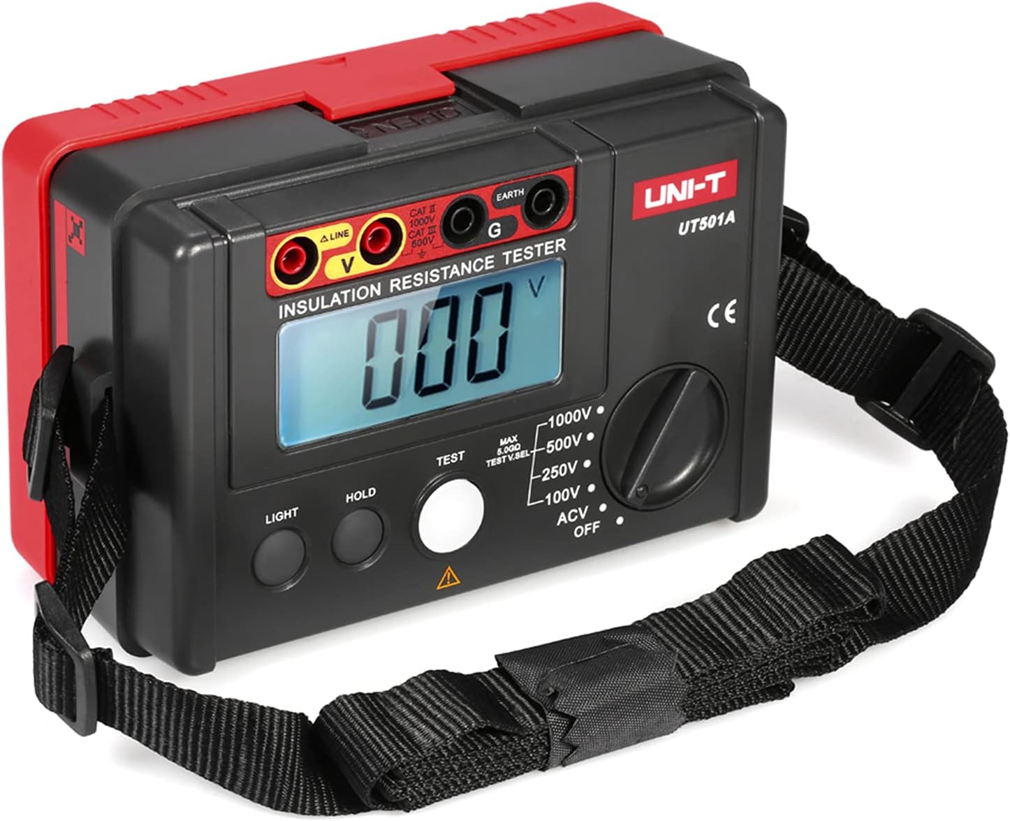 Morelian UT501A Insulation Meter Ground Tester Megohmmeter Voltmeter w/LCD Backlight