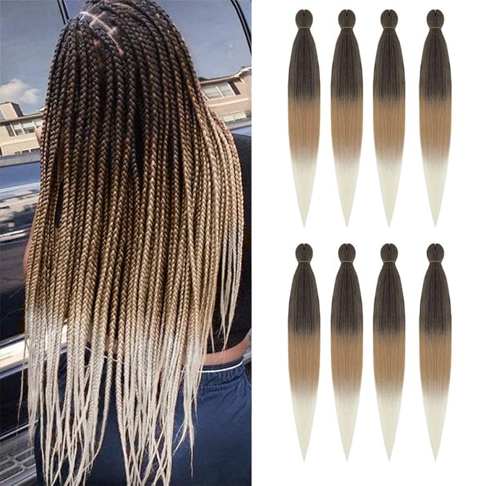 Buy AQINBEL Braiding Hair 26 Inches 8 Bundles Ombre Braiding Hair Pre