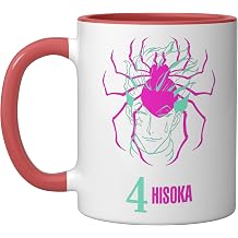 Hunter X Hunter Phantom Troupe 4 Hisoka Ceramic Mug, Red/White, 11oz
