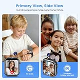 BANLVS Children's Smartwatch with SIM Card, Children's Smart Watch with IP68 Waterproof, School Mode, 1.83 Inch Screen, Pedometer, Children's Watch, Girls, Boys, Black - 3