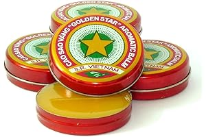 Golden Star Balm, Cao Sao Vang Vietnam, Aromatic Balsam