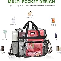 Vista 52 de MAY TREE Bolsa transparente para eventos en estadios de 12 x 6 x 12 pulgadas, bolsa de almuerzo transparente con correas reforzadas para trabajo