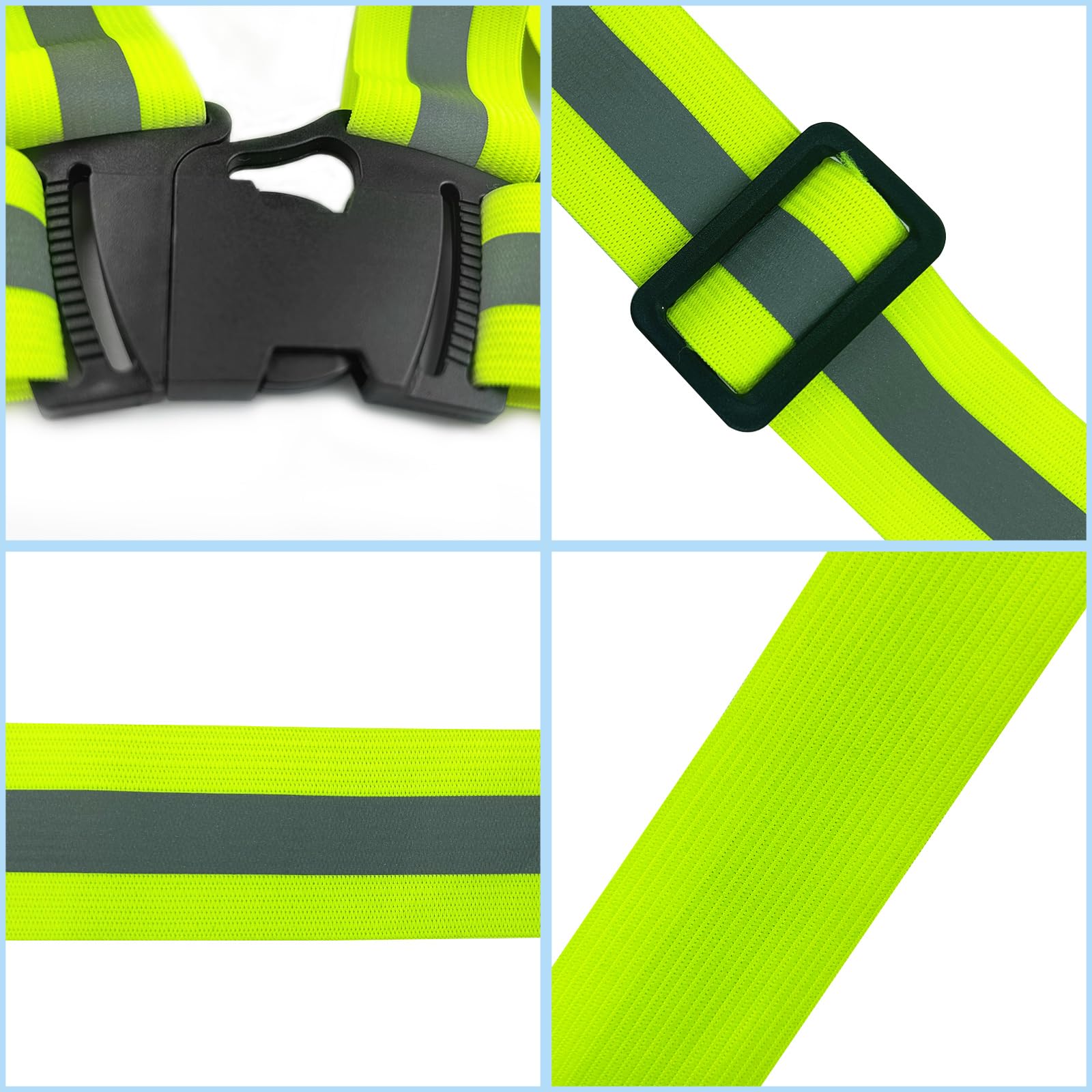 6 Bande Catarifrangenti Per Sicurezza - Fasce Braccio E Gamba Riflettenti, Per Corsa Notturna, Bici, Running - Foto 9