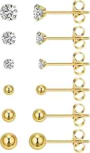 Amazon.com: HANCAO 6 Pairs Extra Long Post Earrings Lightweight