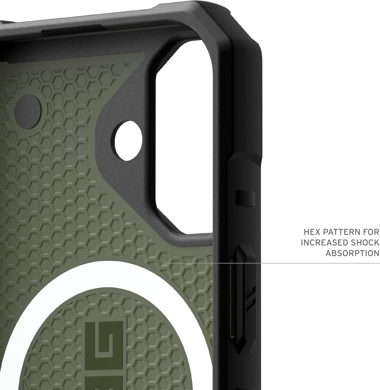 URBAN ARMOR GEAR UAG Designed for iPhone 16 Plus Case 6.7" Pathfinder - Compatible with MagSafe Charging Rugged Shockproof Anti-Slip Military Grade Protective Cover, Olive Drab