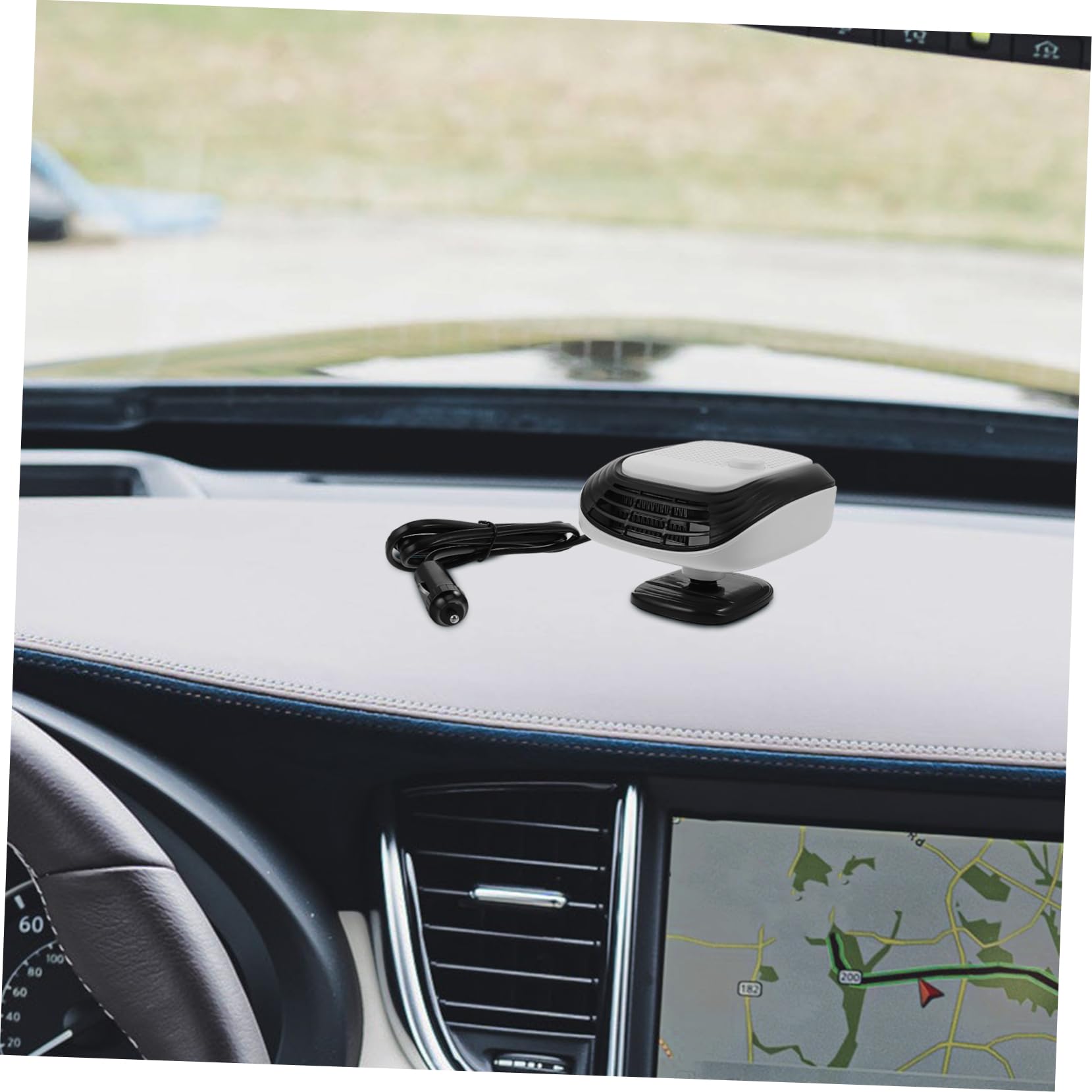 Gatuida 360grado Calentador de Coche de Calefactor Portátil para Coche Descongelador y Desempañador de Parabrisas Calefactor para Automóvil y Camión Rápido Invierno