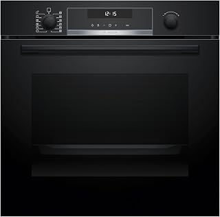 Bosch - Horno Multifunción Pirolítico, Serie 6, 60 cm. de ancho, Home Connect, AirFry, Negro, HBG578EB7