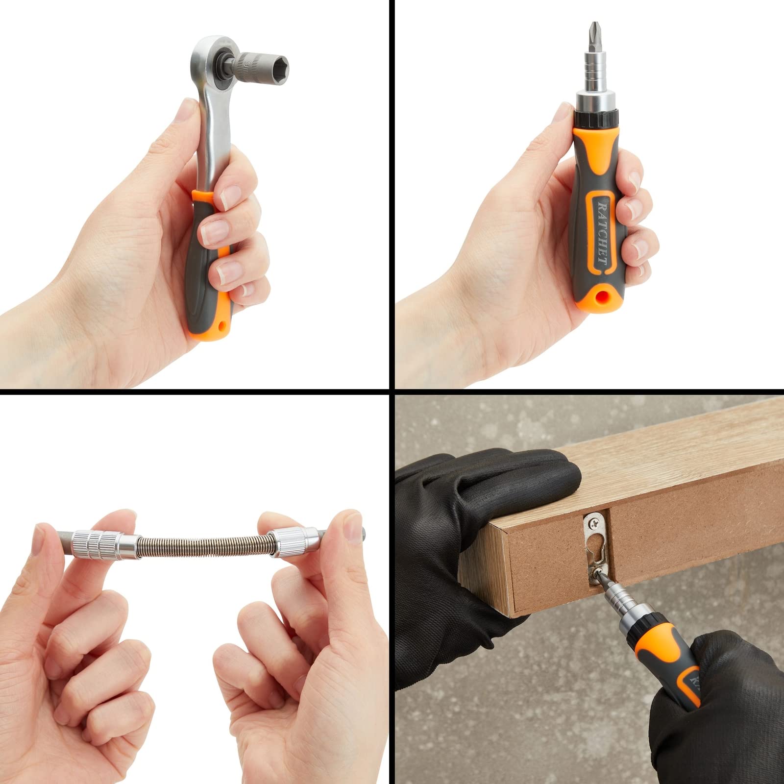 Built Industrial 38 Piece 3/8 Ratchet Set, Drive Screwdriver and