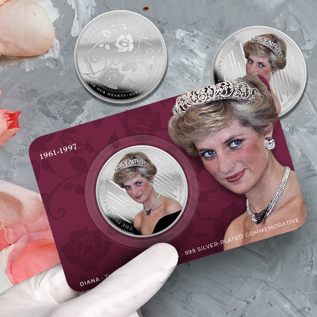 The Koin Club Princess Diana 25th Anniversary Commemorative Colour Silver  Coin Limited Edition : Amazon.co.uk: Toys & Games