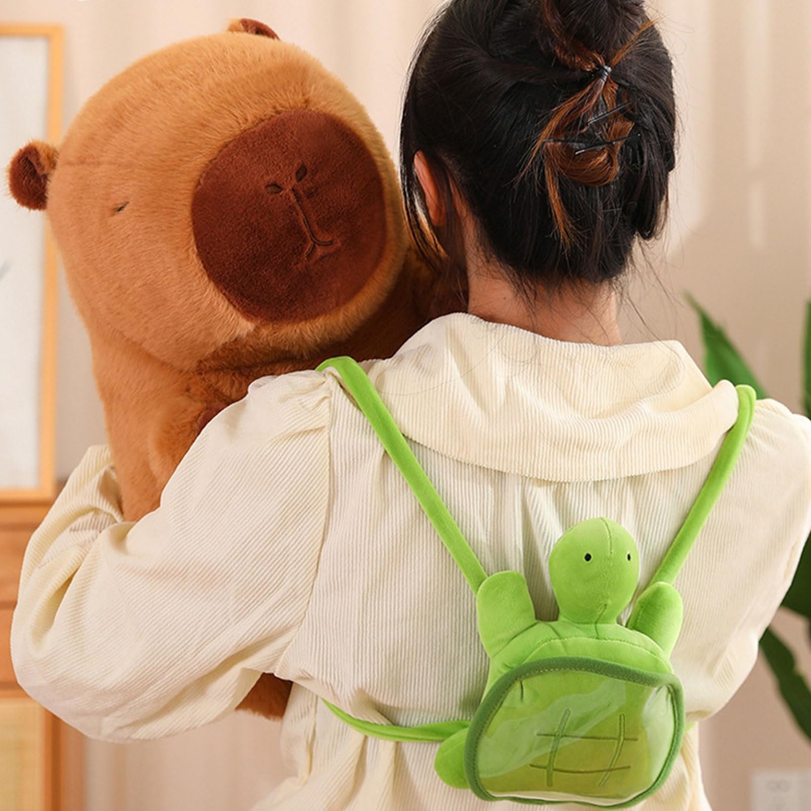 Ditucu Mignon Oreiller en peluche de capybara Dinosaure en peluche Ditucu Mignon Oreiller en peluche de capybara Dinosaure en peluche