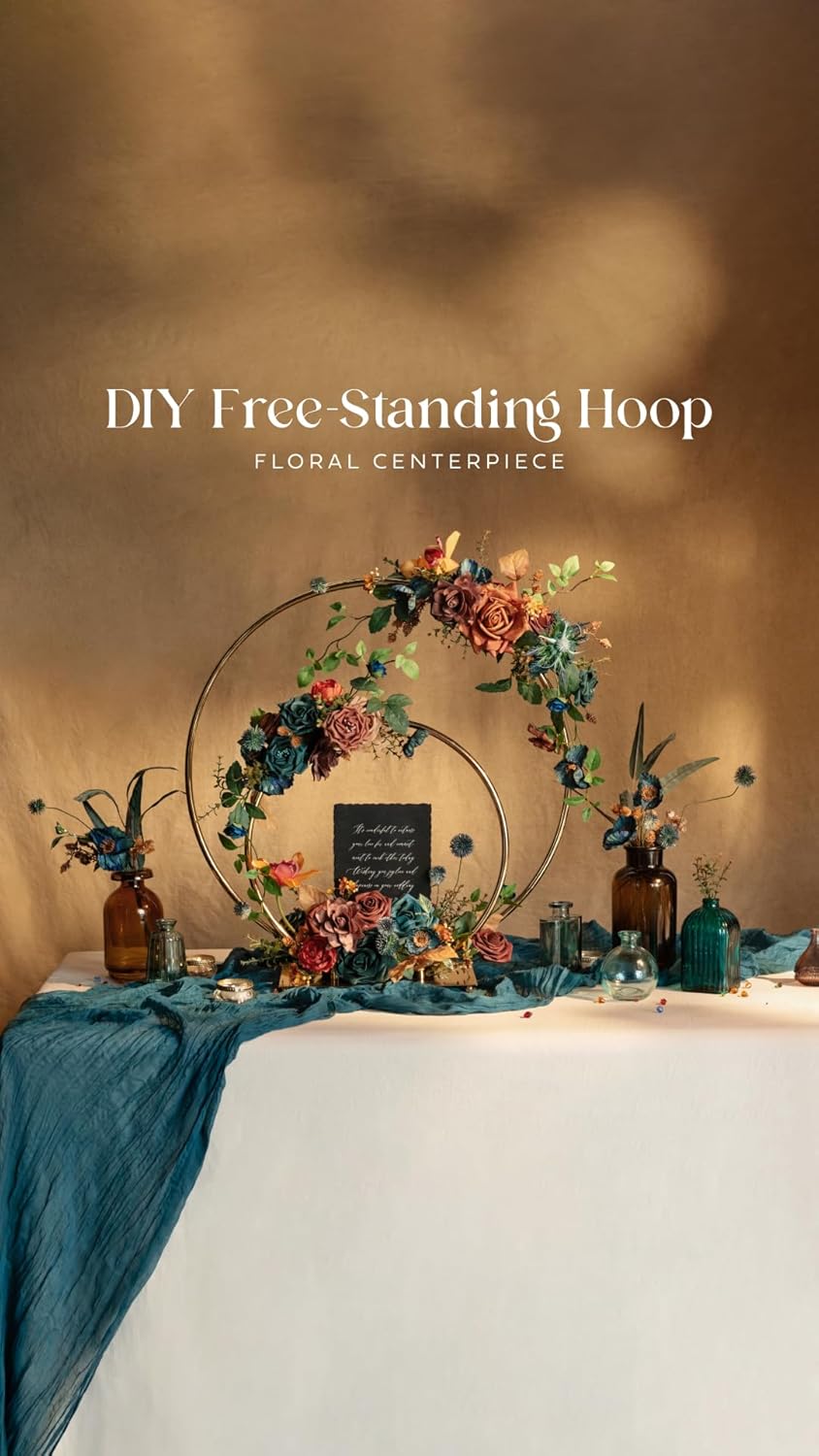 Ling's moment Artificial Flowers, 25Pcs 3" Roses in Teal Shades, Realistic DIY Foam Floral Decor for Wedding Bouquets/Centerpieces, Outdoor Party Backdrops, Room/Table, and Garden/Pot Decorations - Image 3