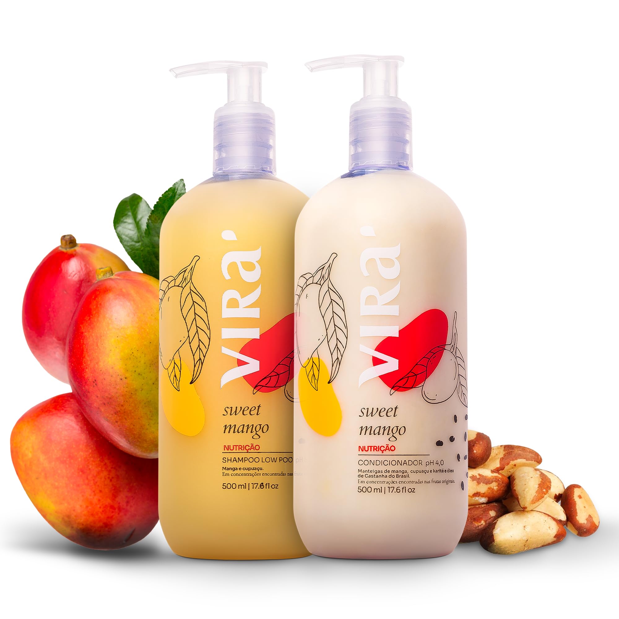 Amazon.com : VIRÁ Brazilian Shampoo and Conditioner Set, Parabens