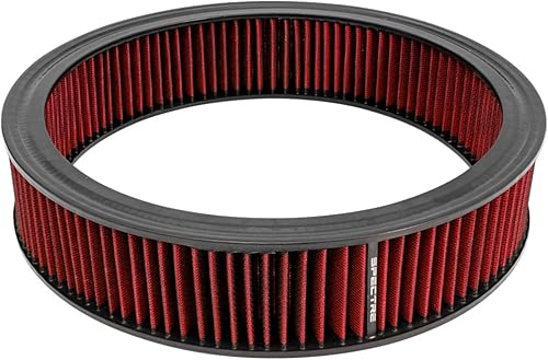 Spectre - SPE-48022 Performance 48022 Filtro de Aire 14 X 3 Fibra de Algodón Rojo