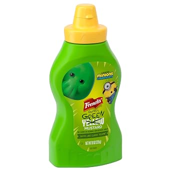 Frenchs Goomis Green Mustard, Tastes Like Classic Yellow, No Flavors or Colorants From Artificial Sources, Limited Edition Offering While Supplies Last, Hot Dogs, Pretzel Dip, Hamburgers, 8 oz