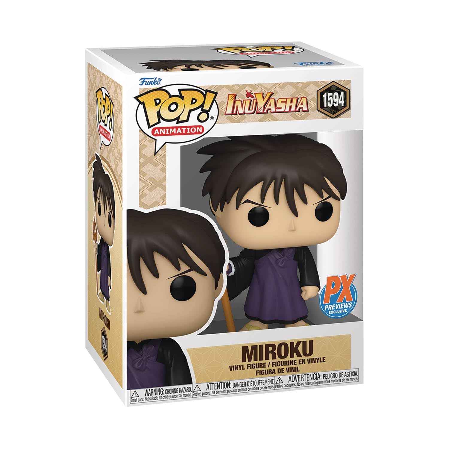 Funko - Inuyasha - Miroku Pop! Vinyl Figure #1594 - PX Exclusive