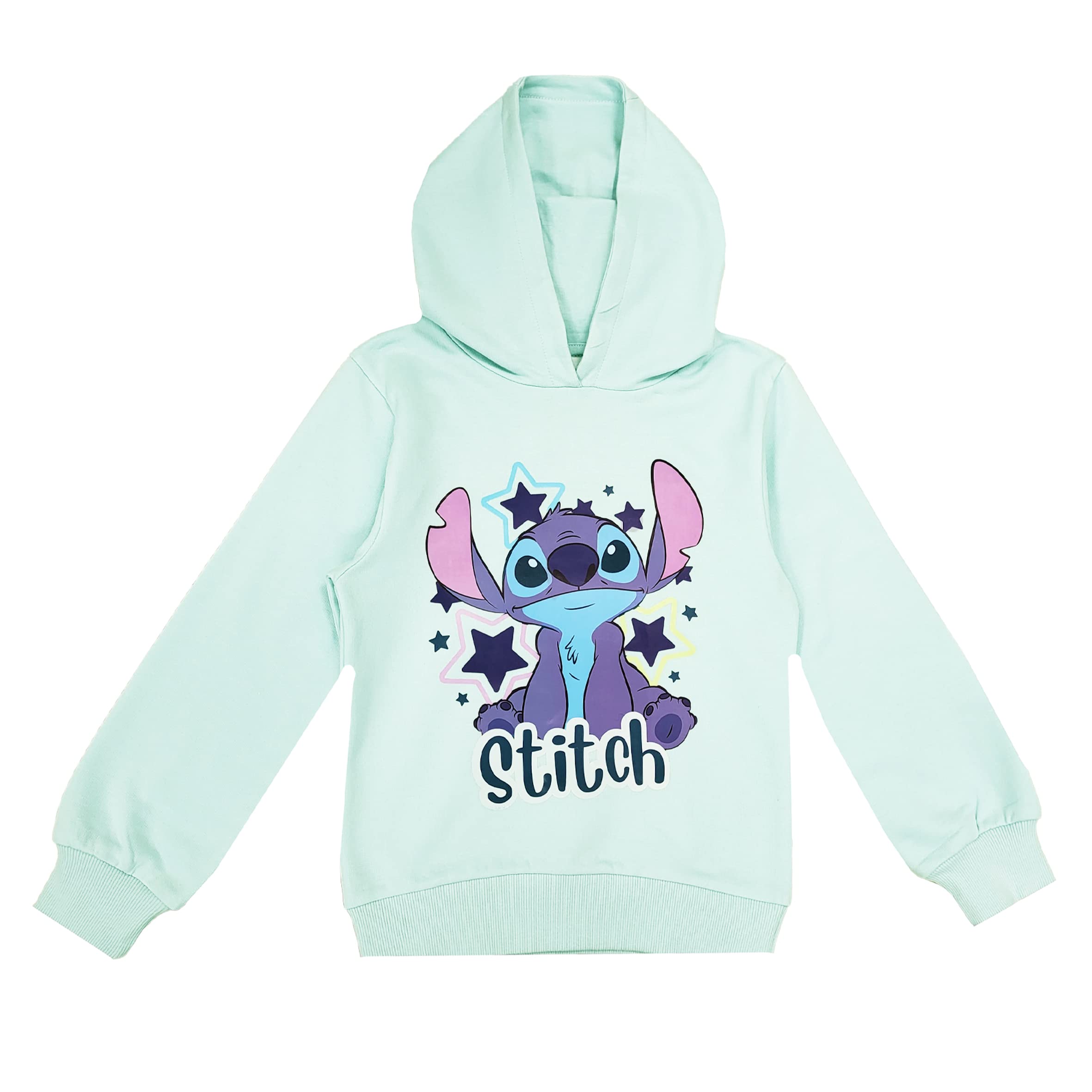Disney Girls Lilo & Stitch Clothing Set - Stitch Sweatshirt Hoodie and Jogger - 2-Piece Outfit Set - Sizes 4-16