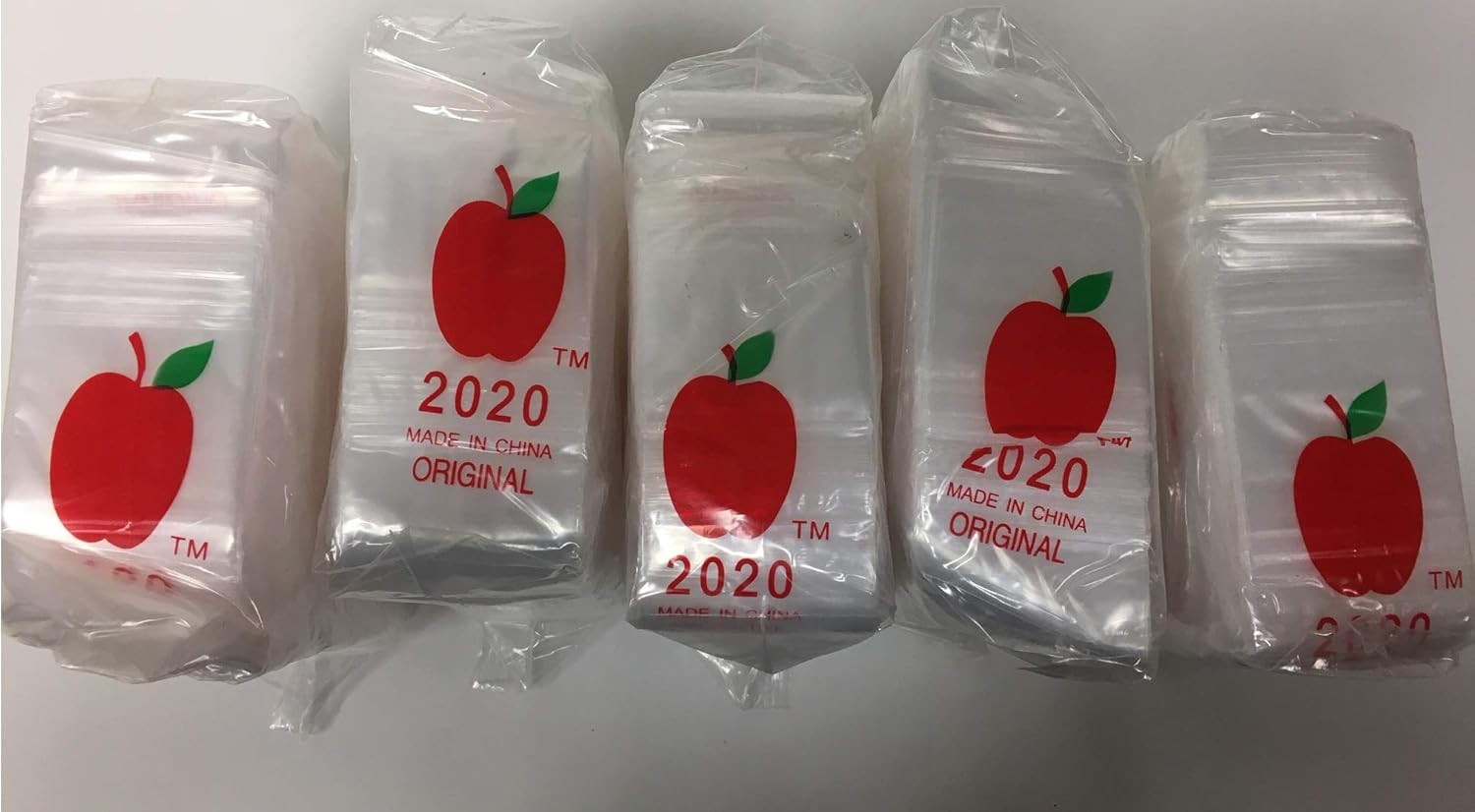 5,000 2x2 2mil Apple Brand Clear Resealable Bags 2 2" X 5000 2020 Baggies