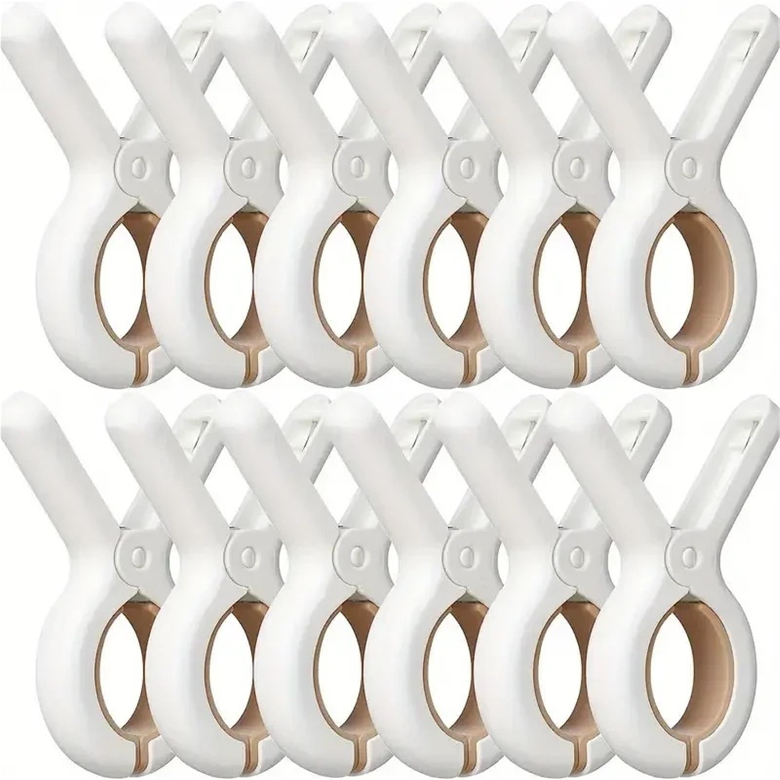 Plastic Clothes Pegs 3/6/12Pack Plastic Clothes Pins with Strong Heavy Duty Beach Towel Clips Laundry Clothespins to Keep(12Pcs)