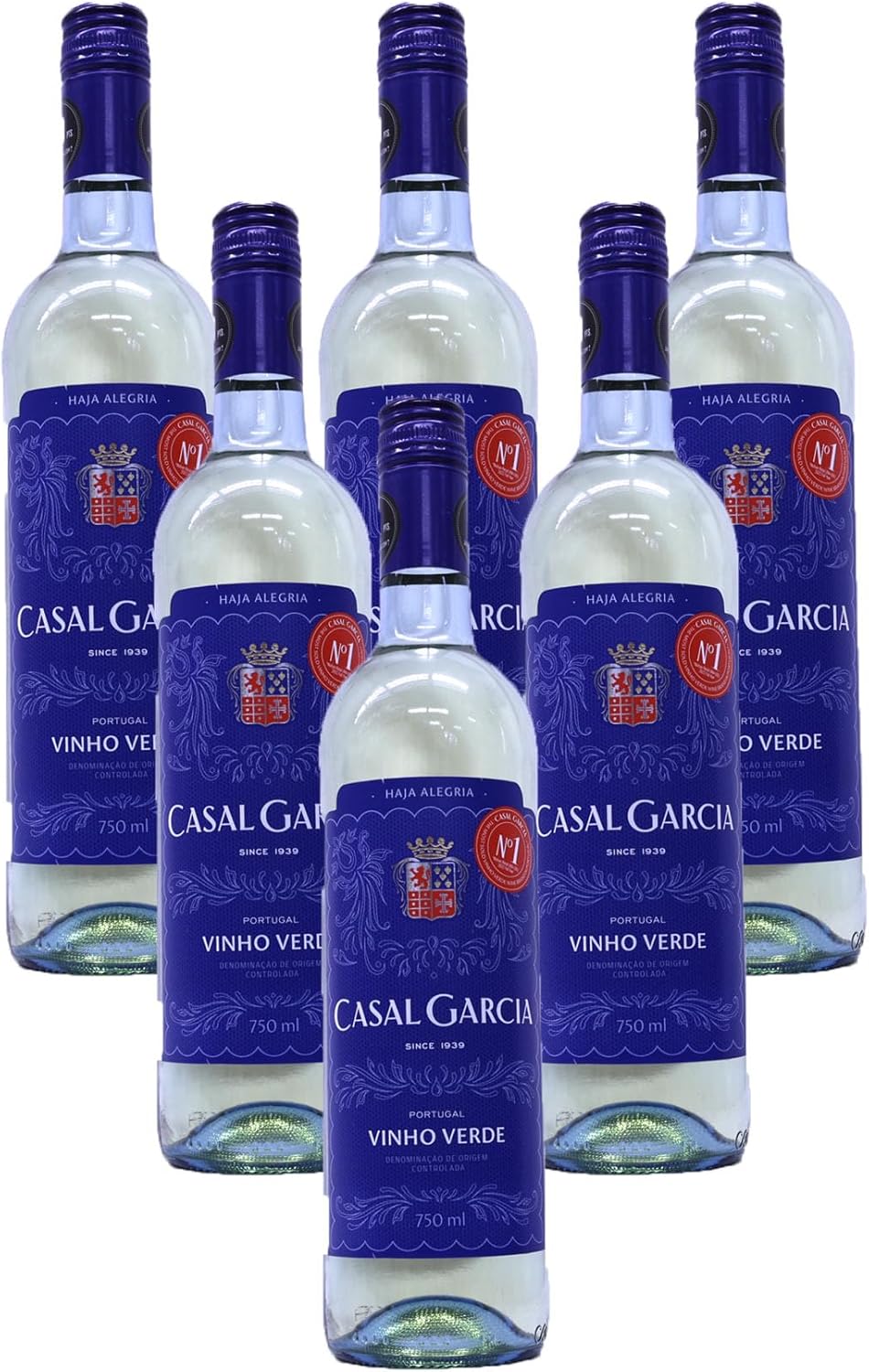 【6本】瑞々しい果実味が感じられる爽やかな微発泡ワイン カザルガルシアブランコ アヴェレーダ ヴィーニョベルデ9.5度白750ml
