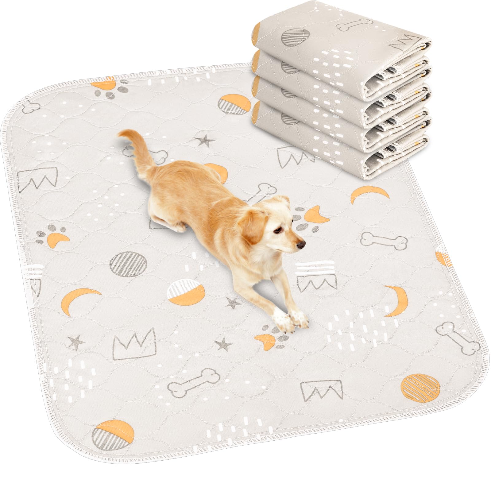 Tapis hygiéniques lavables pour chiens imperméables et réutilisables