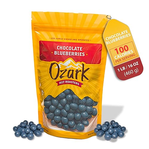 OZARK NUT ROASTERS, 12 onzas, arándanos de chocolate, nueces saborizadas, maní confitado gourmet de clase mundial, paquete resellable