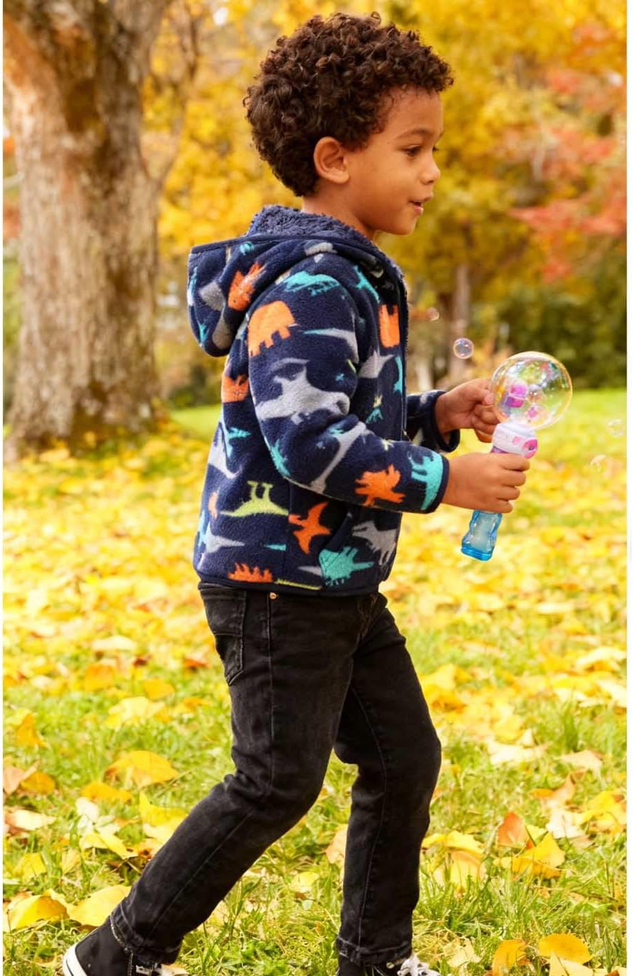 Baby Toddler Boys Girls Sherpa Fleece Lined Jacked Sweatshirt Fall Winter Autumn Warm Clothes with Hoodie - Image 5