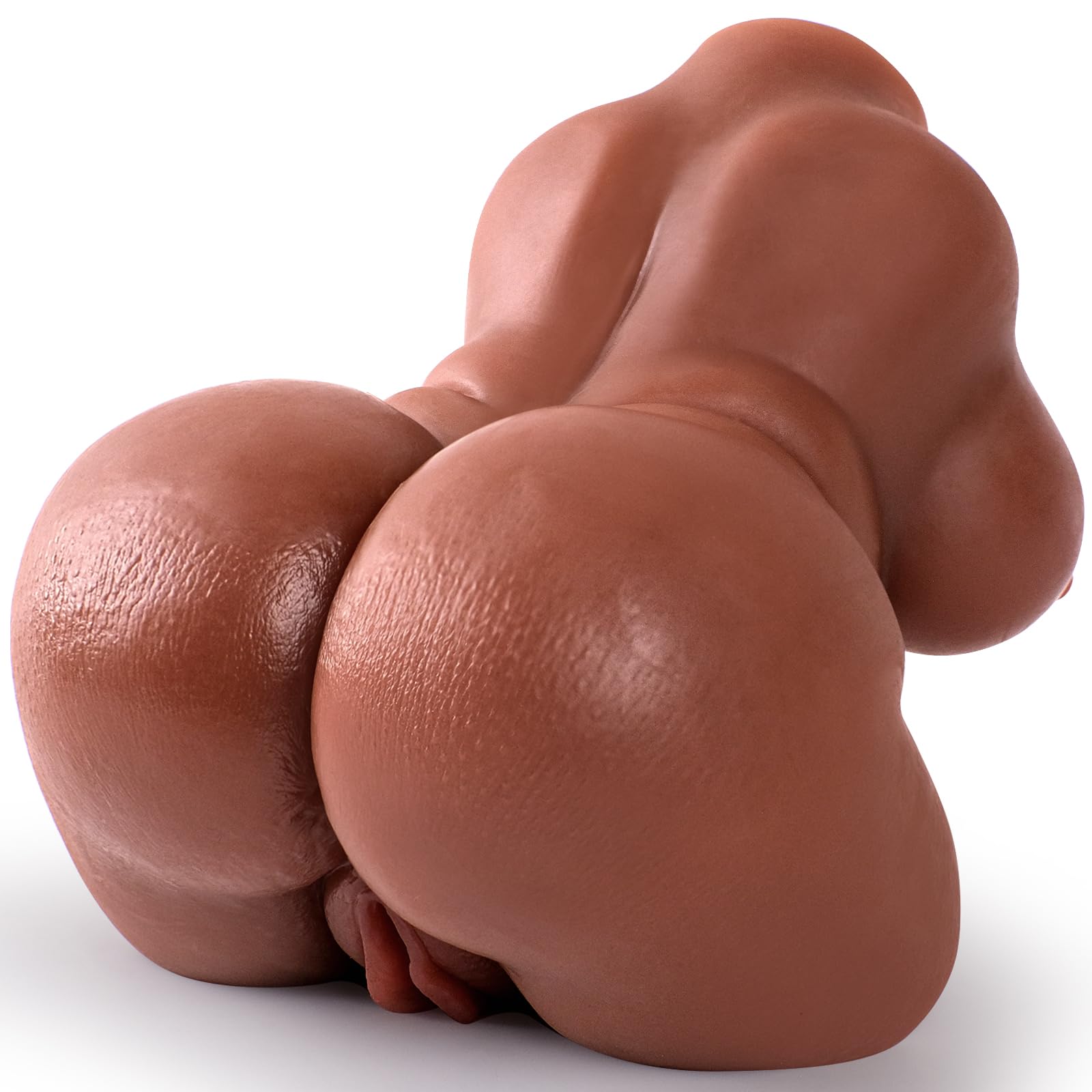 Portable Sex Doll Male Masturbator for Men Pocket Pussies -3 3LB Brown BBW Torso with Lifelike Touch Perfect