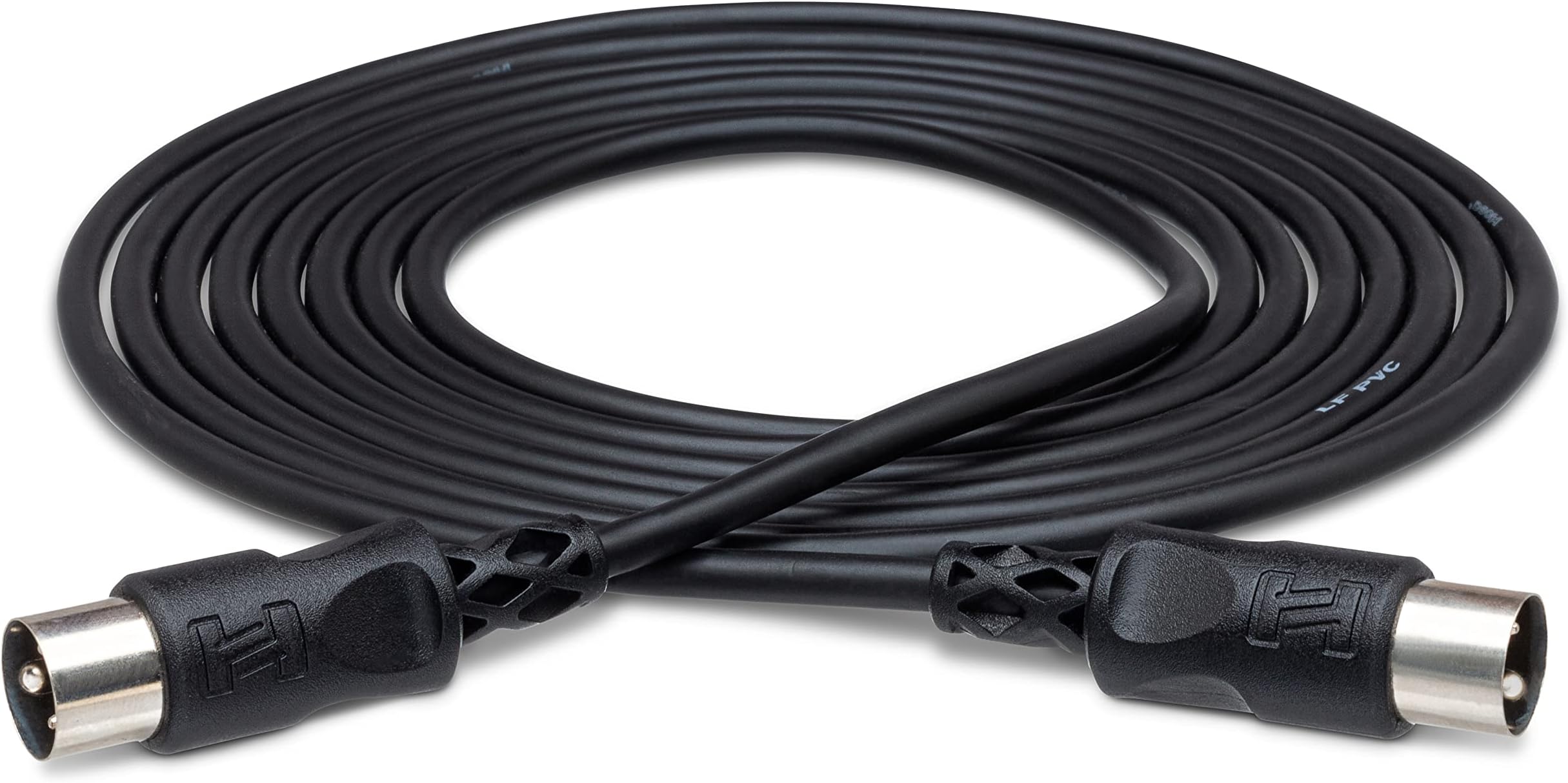 MID-301BK MIDI Cable, 5-pin DIN to Same, 1 Foot
