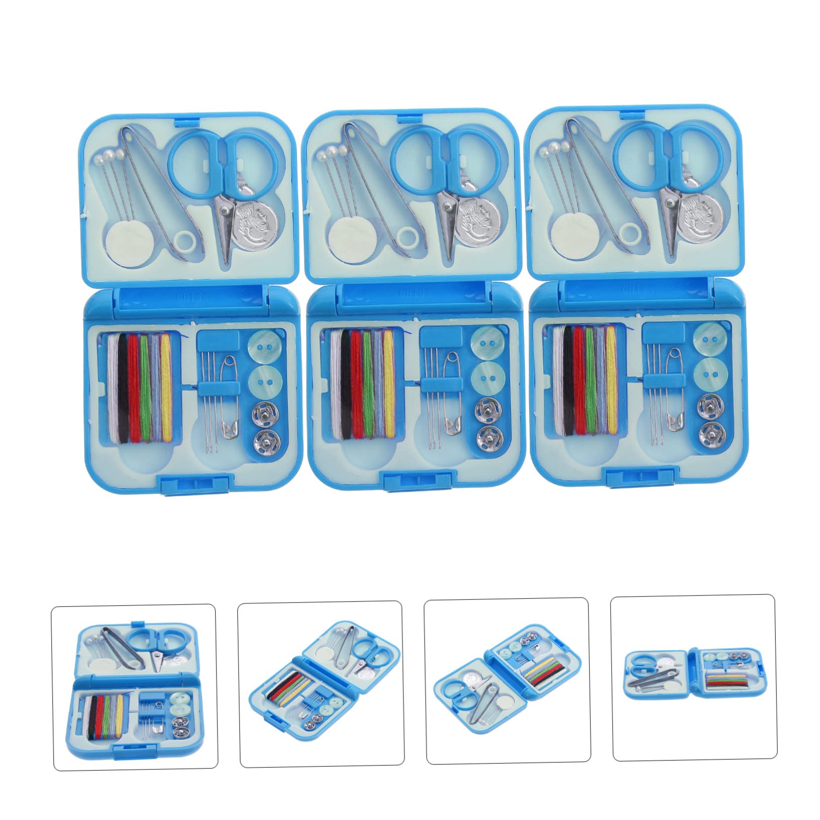 HOODANCOS Portable Sewing Tools Kit with Needle Threading Device for Easy Tailoring for Crafts and Clothing Repair Lightweight and Durable for Home and Travel Use