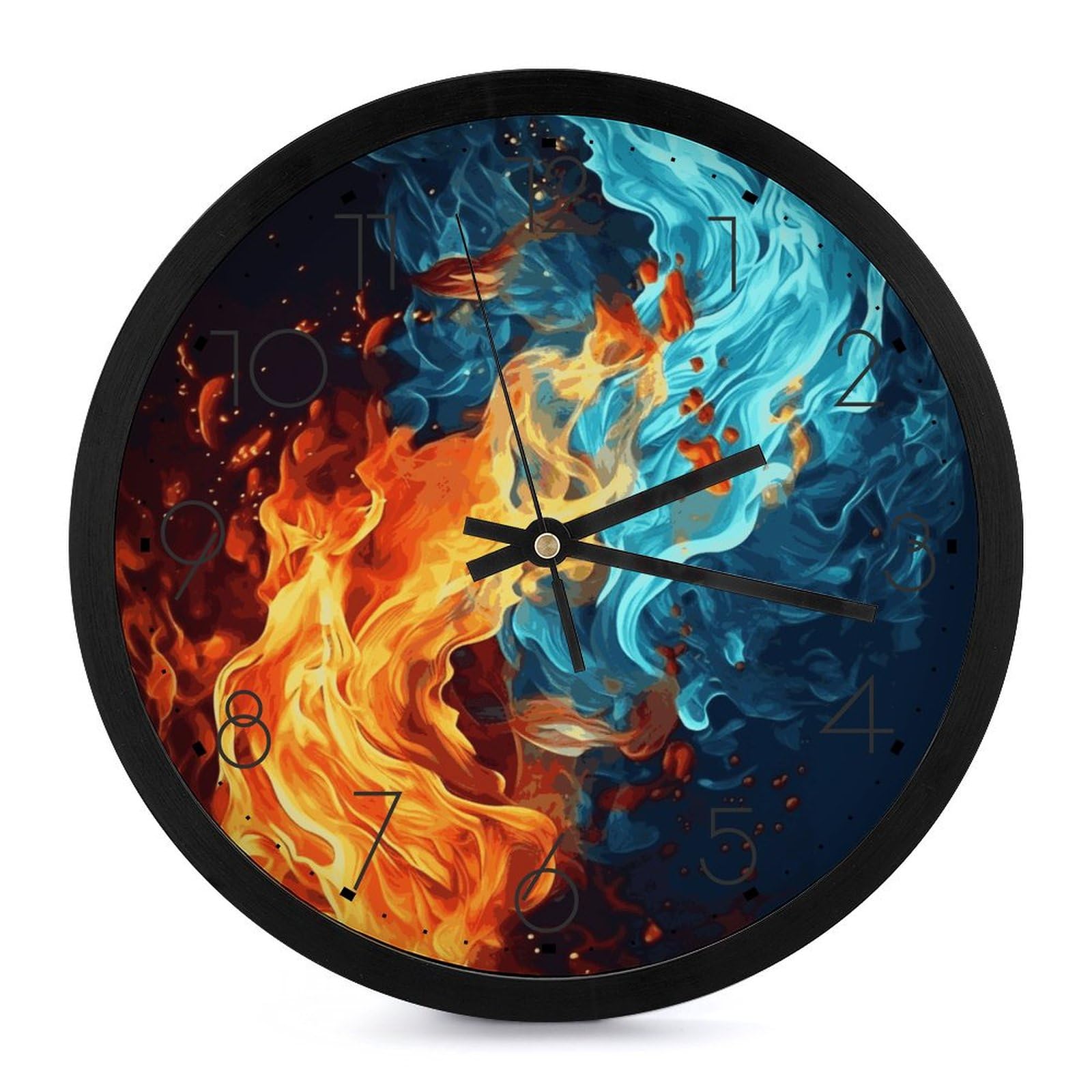 Horloge murale à piles grand format numérique pour lire l'heure de loin