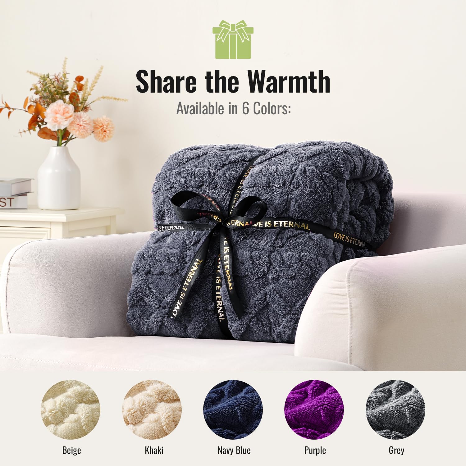 Uttermara Manta con peso de sherpa, patrón de punto trenzado, manta pesada de 15 libras, 60 x 80 pulgadas para adultos, cálida y acogedora manta con peso tamaño King para relajación, gris oscuro