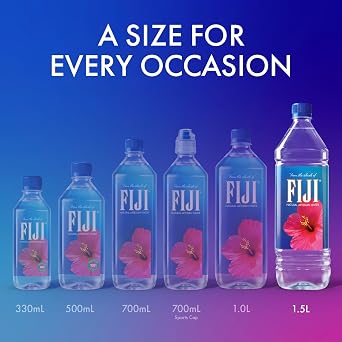 FIJI Natural Artesian Bottled Water 1.5 Liters /50.7 Fl Ounce (Pack of 12)