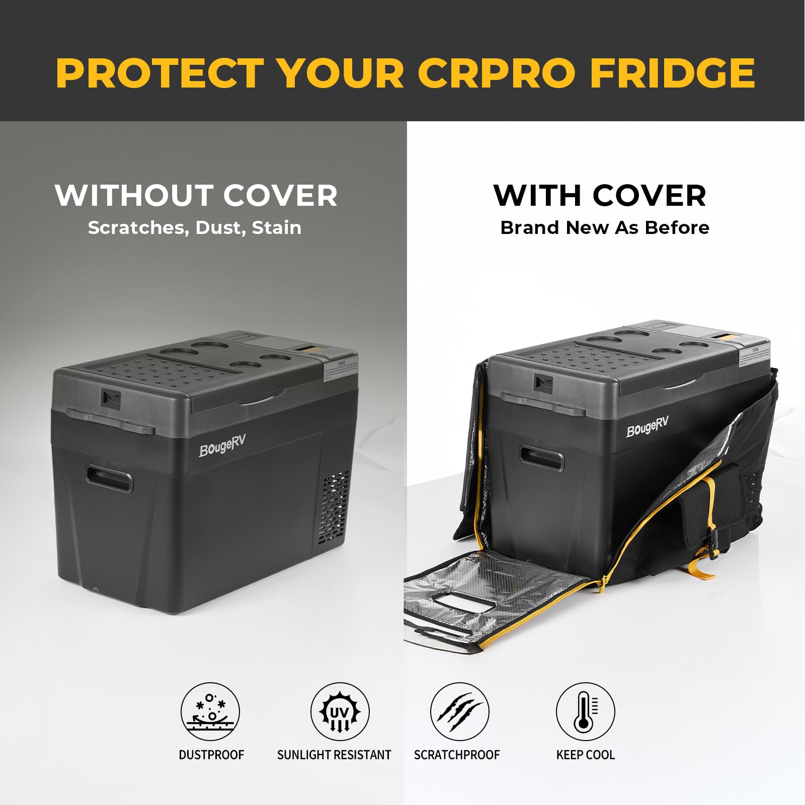 BougeRV CRPRO 30 copertura protettiva 12V 600D borsa da trasporto per CRPRO 29L cool box