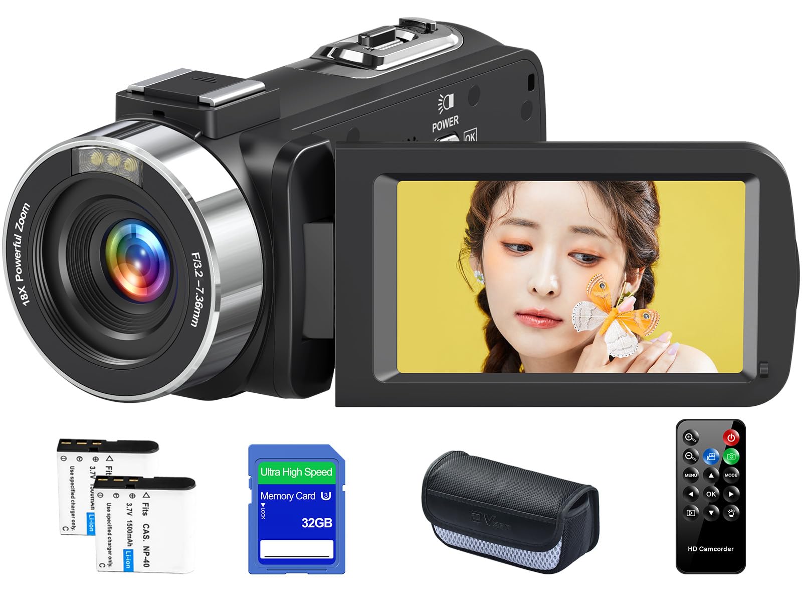 ビデオカメラ 4K録画 8000万画素　18Xデジタルズーム　3.0インチIPS Amazon | ビデオカメラ 4K録画 8000万画素 Vlogging カメラ 3.0